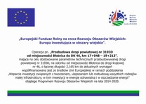 Przebudowa drogi powiatowej w miejscowości Błotnica